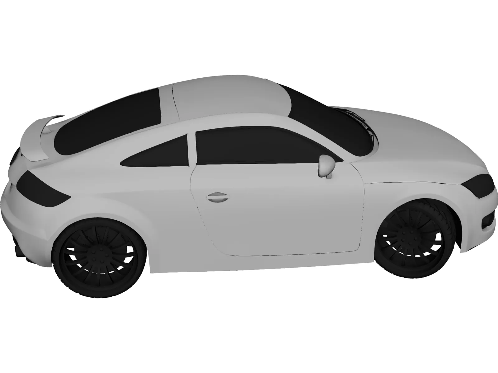 Audi TT 3D Model main preview