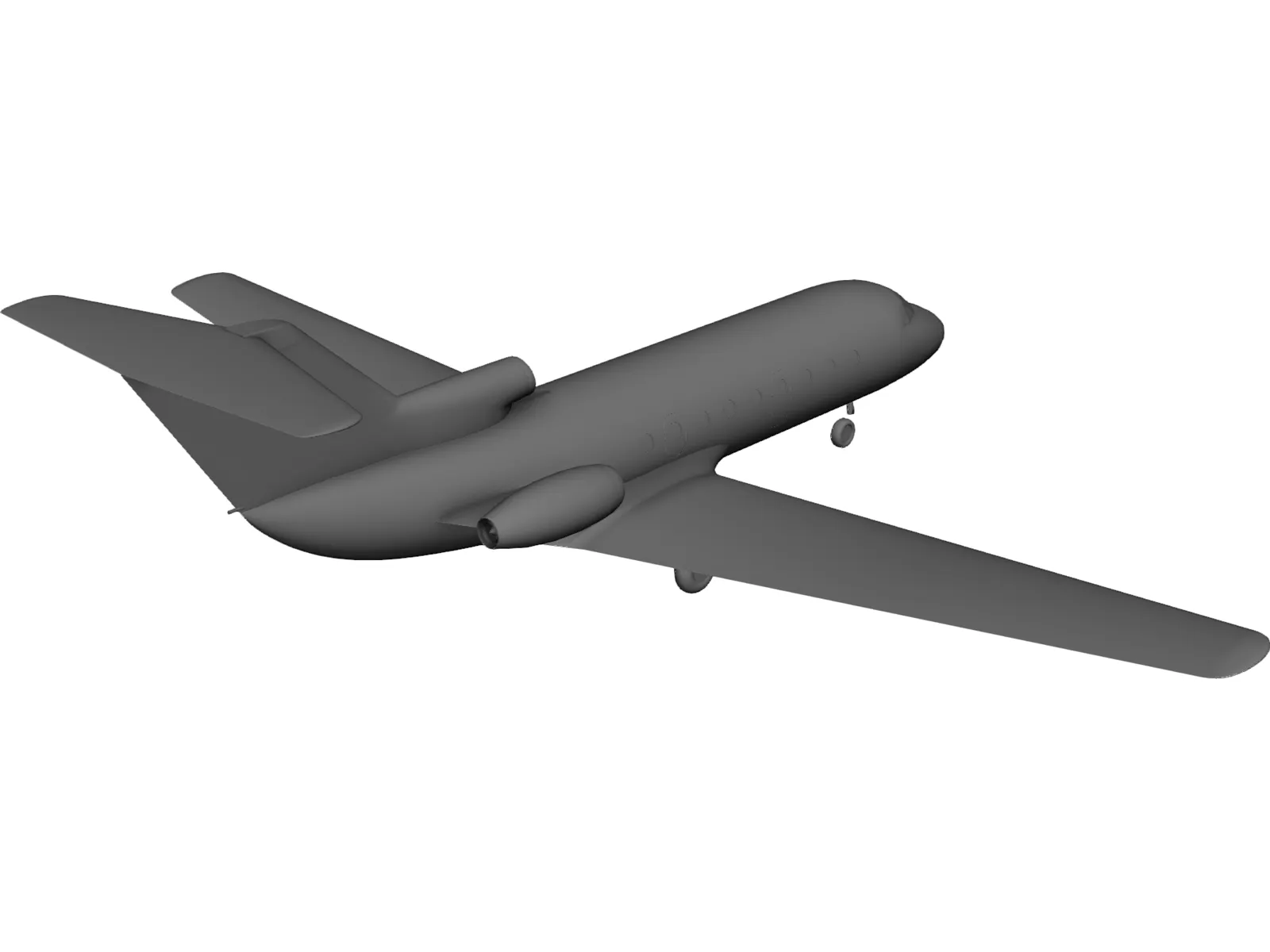 Yakovlev Yak-40 3D Model main preview