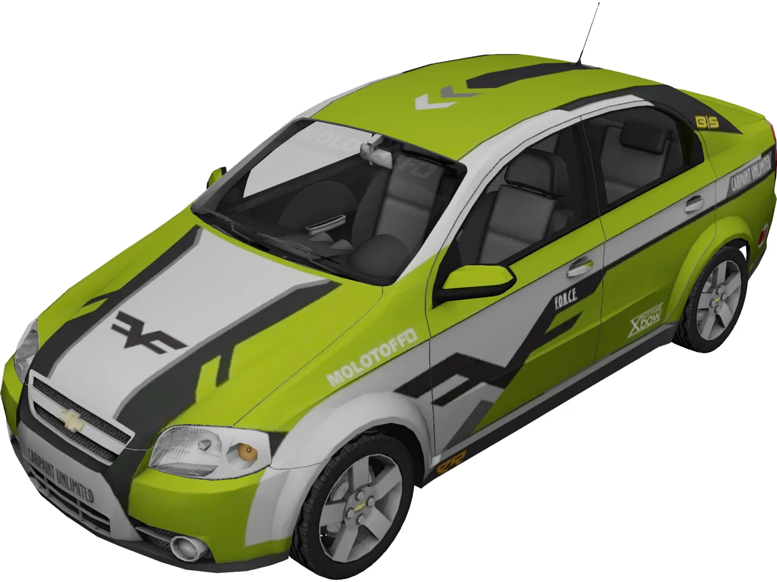 Chevrolet Aveo (2010) 3D Model main preview