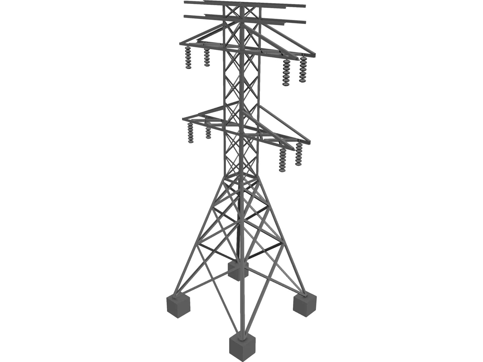 Electric Tower 3D Model main preview