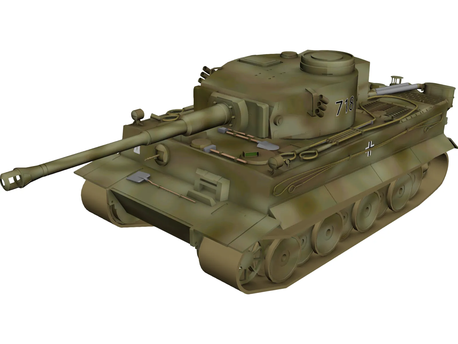 Tiger L 3D Model main preview
