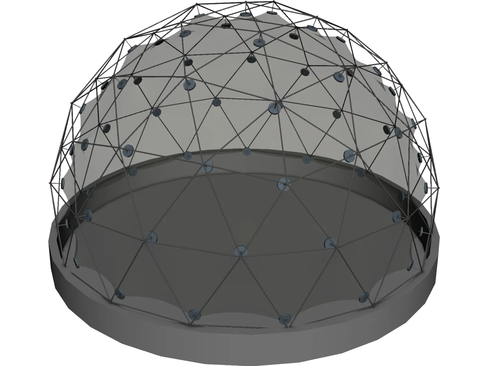 Geodatic Dome 3D Model main preview