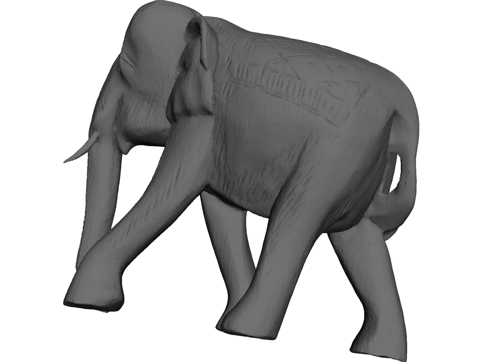 Elephant 3D Model main preview