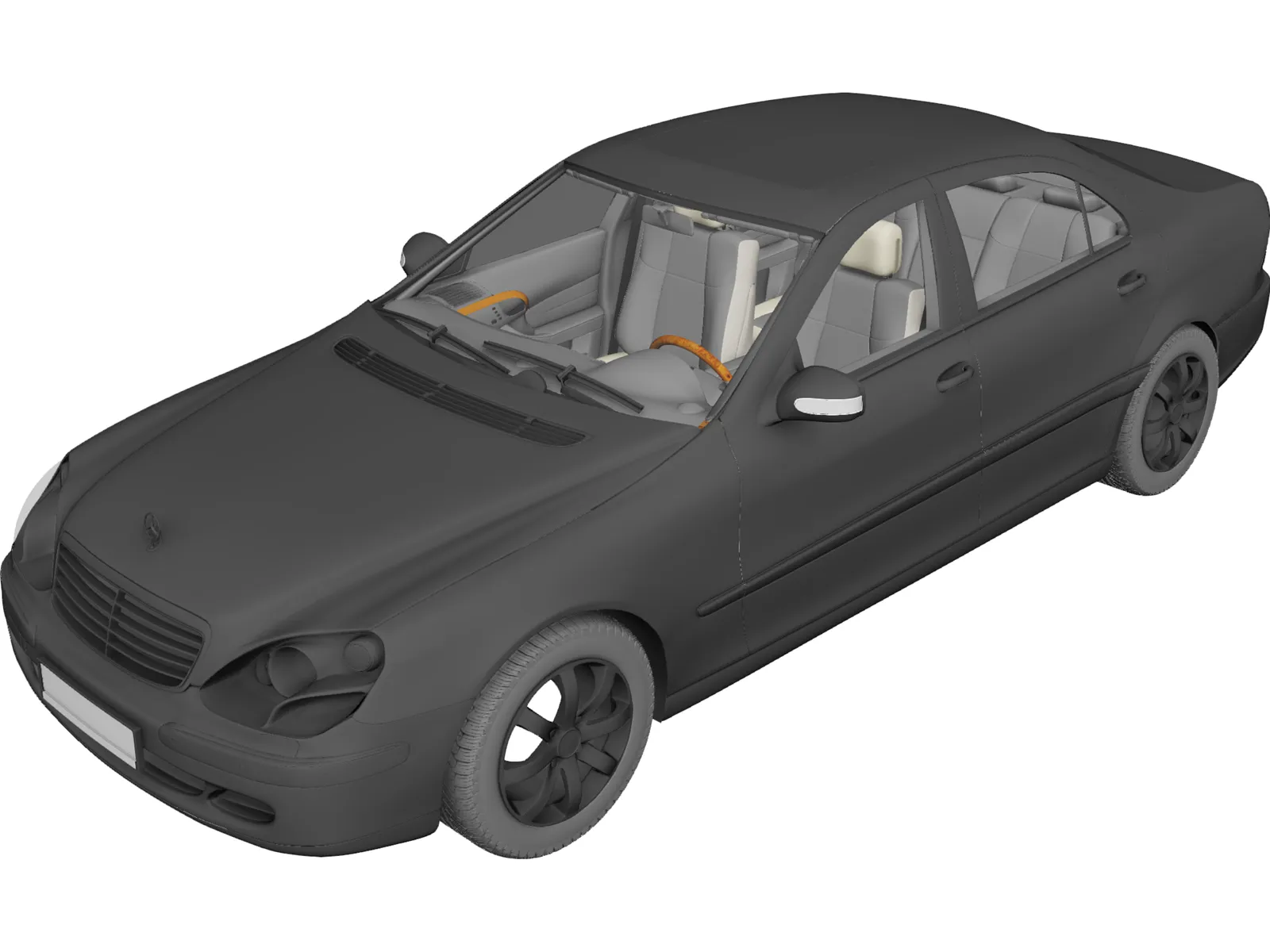 Mercedes-Benz S-Class 3D Model main preview