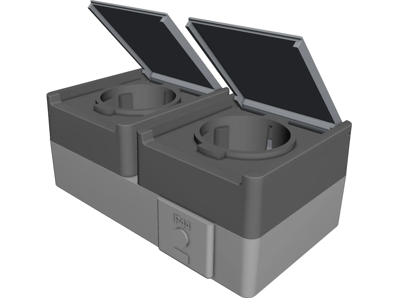 Power Socket 3D Model main preview