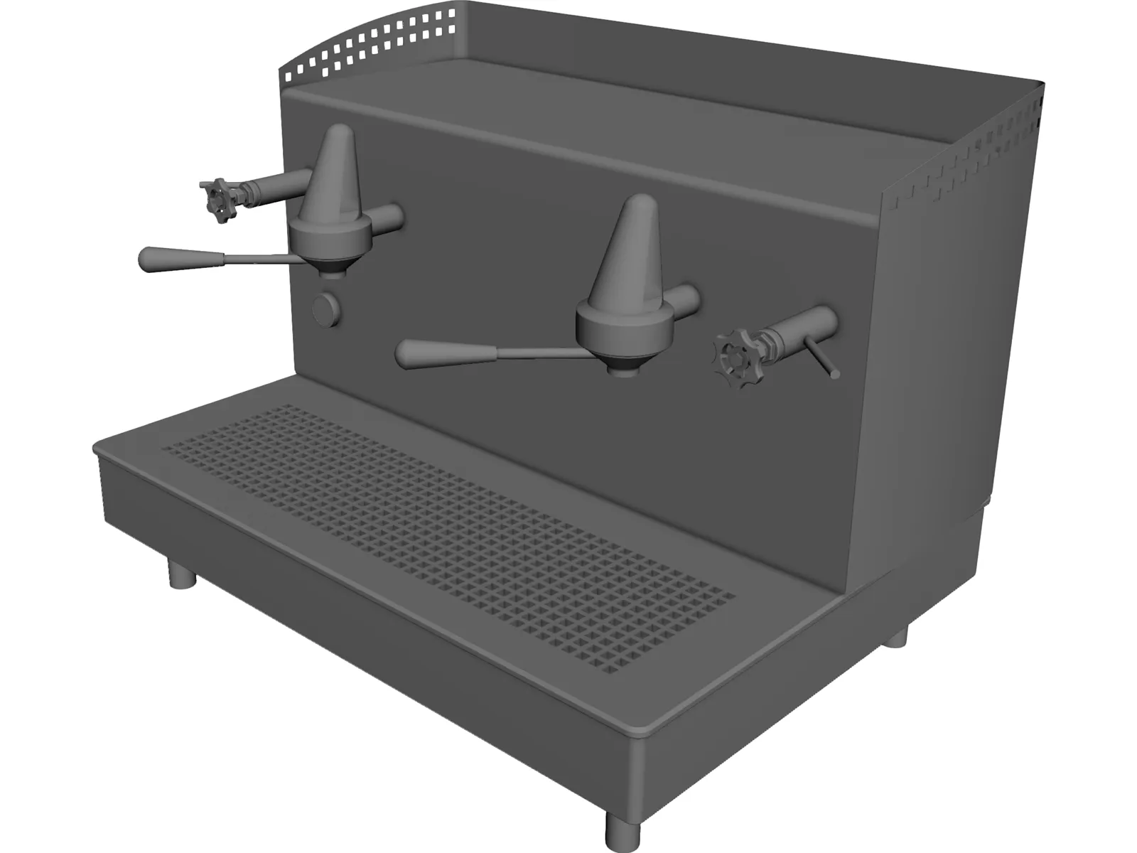 Espresso Machine 3D Model main preview