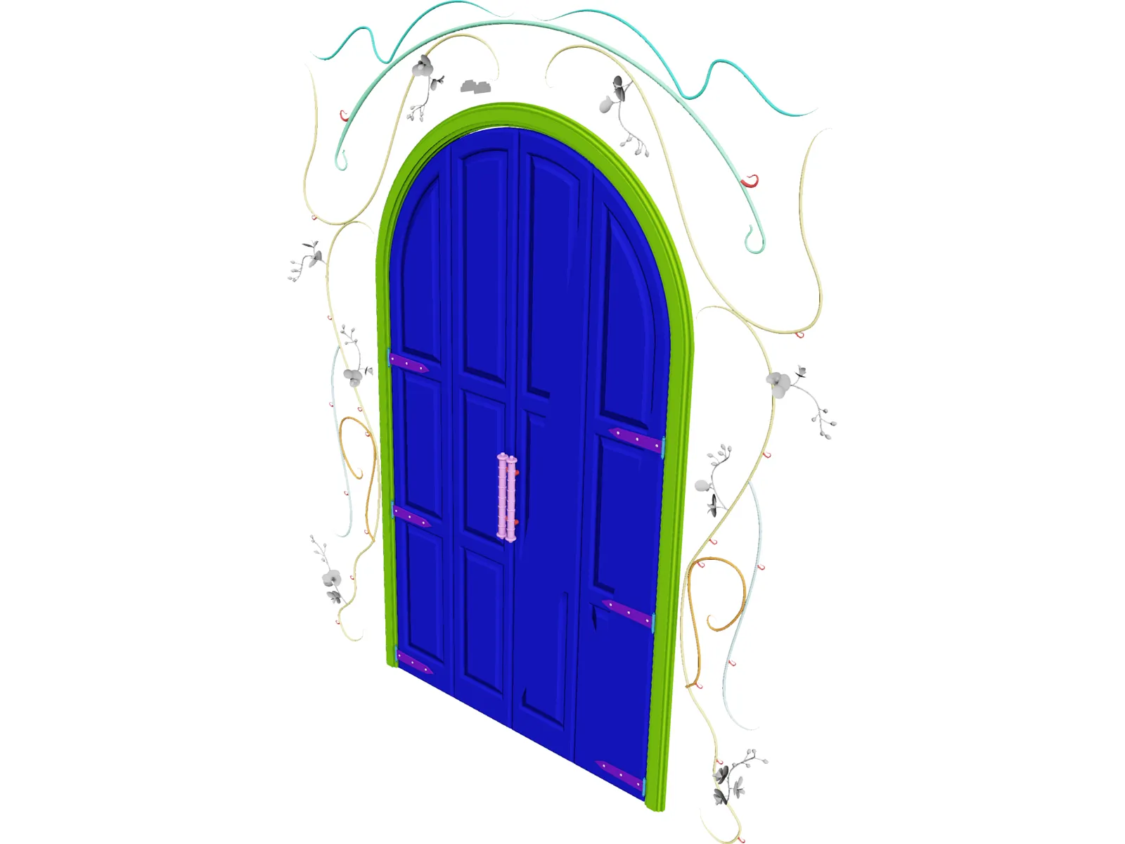 Door 3D Model main preview