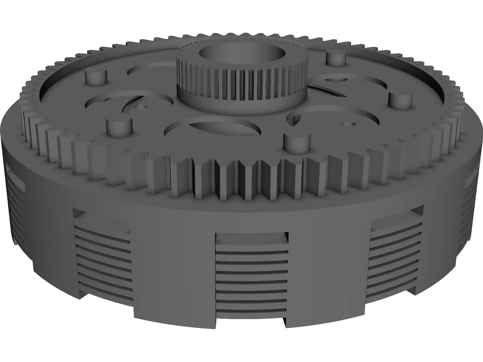 Clutch Motorcyle 3D Model main preview