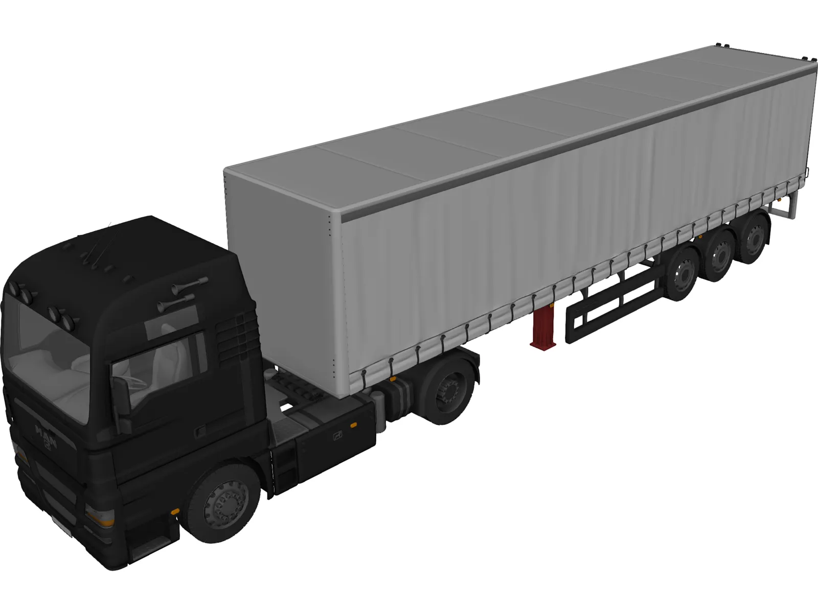 MAN TGX 3D Model main preview