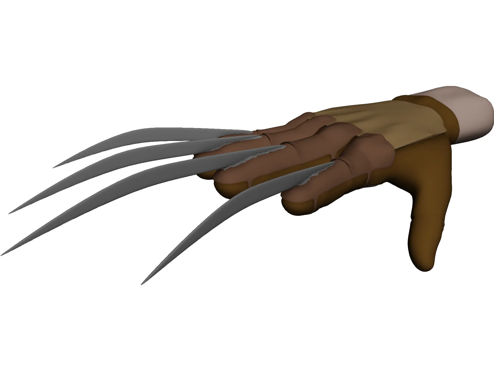 Freddy Krueger Hand 3D Model main preview