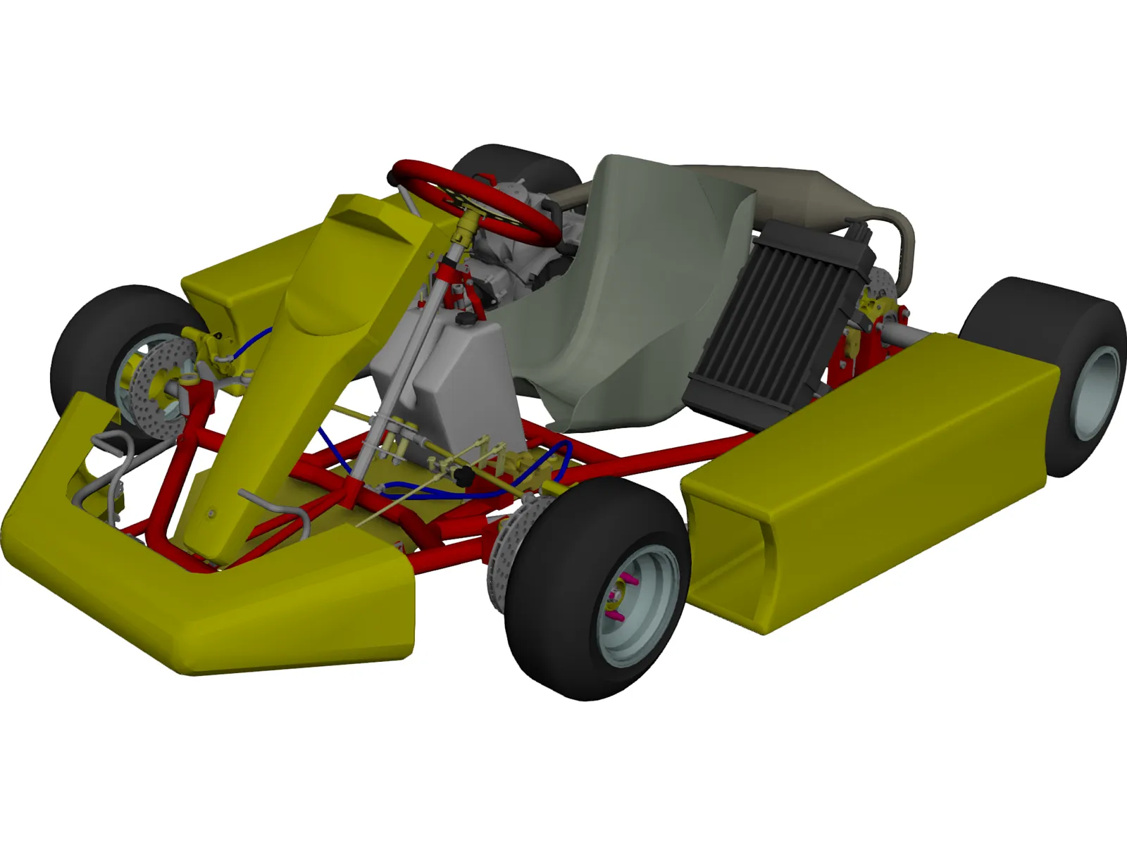Kart 125cc 3D Model main preview