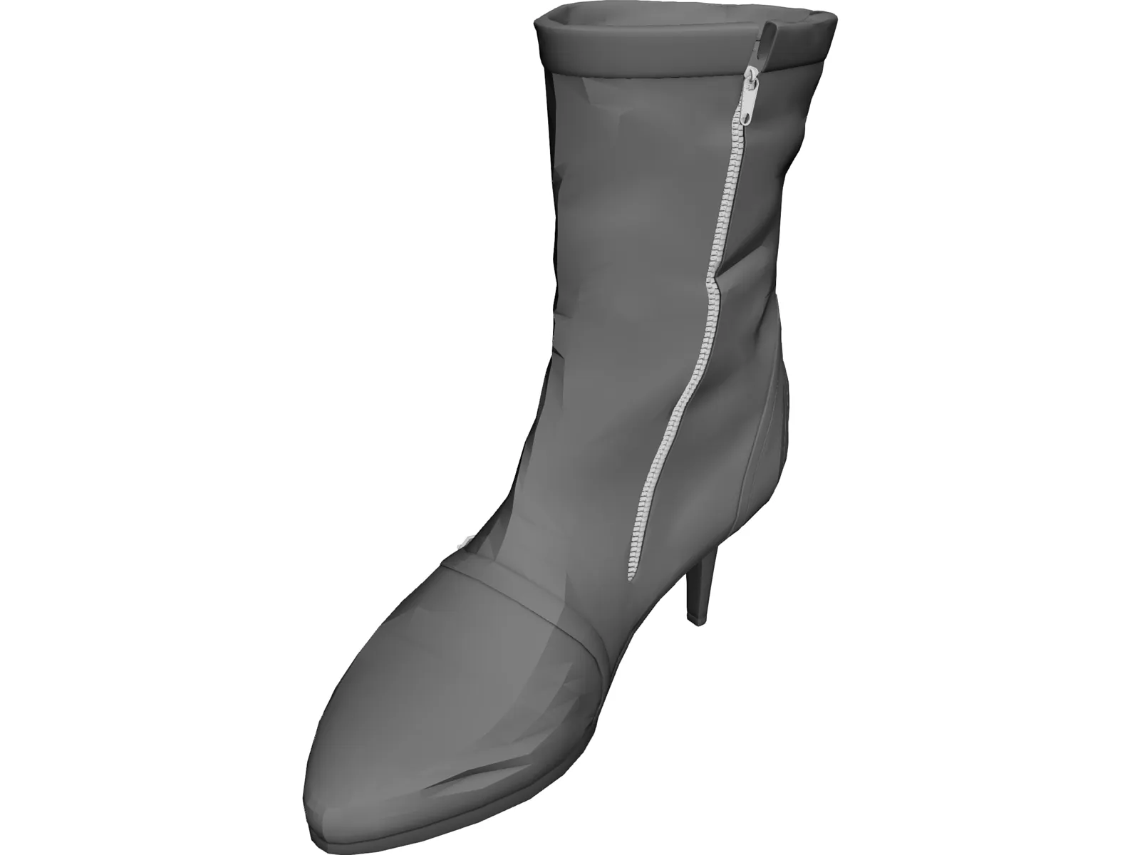 Woman Boot 3D Model main preview