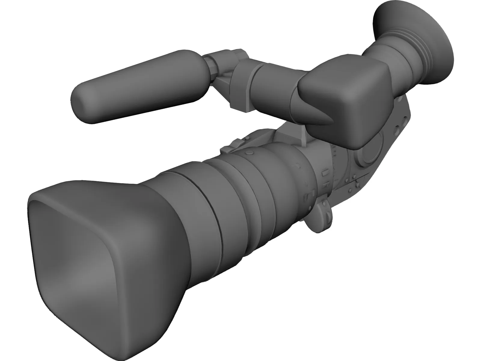 Canon XL2 Video Camera 3D Model main preview