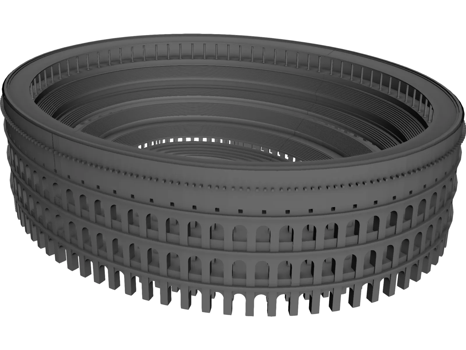 Coliseum Anfiteatro Flavio 3D Model main preview