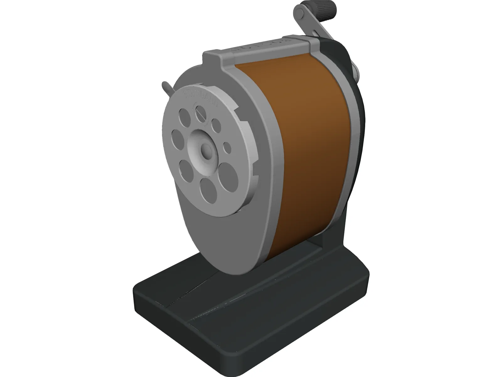Pencil Sharpener 3D Model main preview