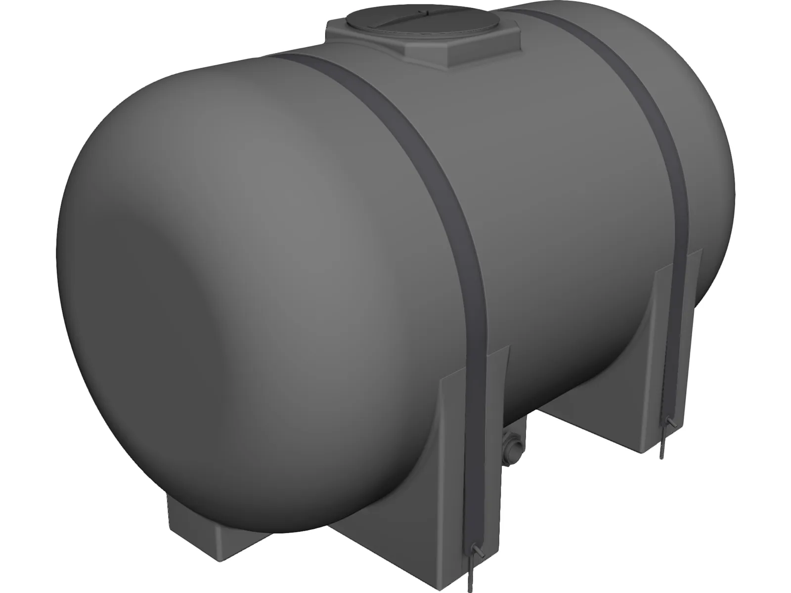 Water Tank 535 Gallon 3D Model main preview