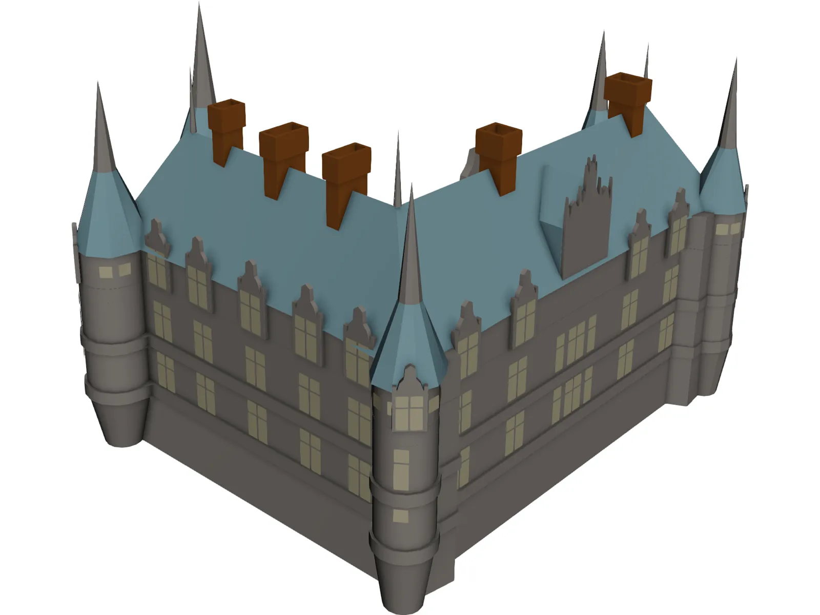Castle 3D Model main preview