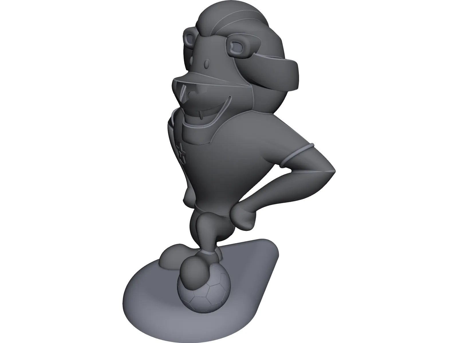 Cartoon Lion 3D Model main preview