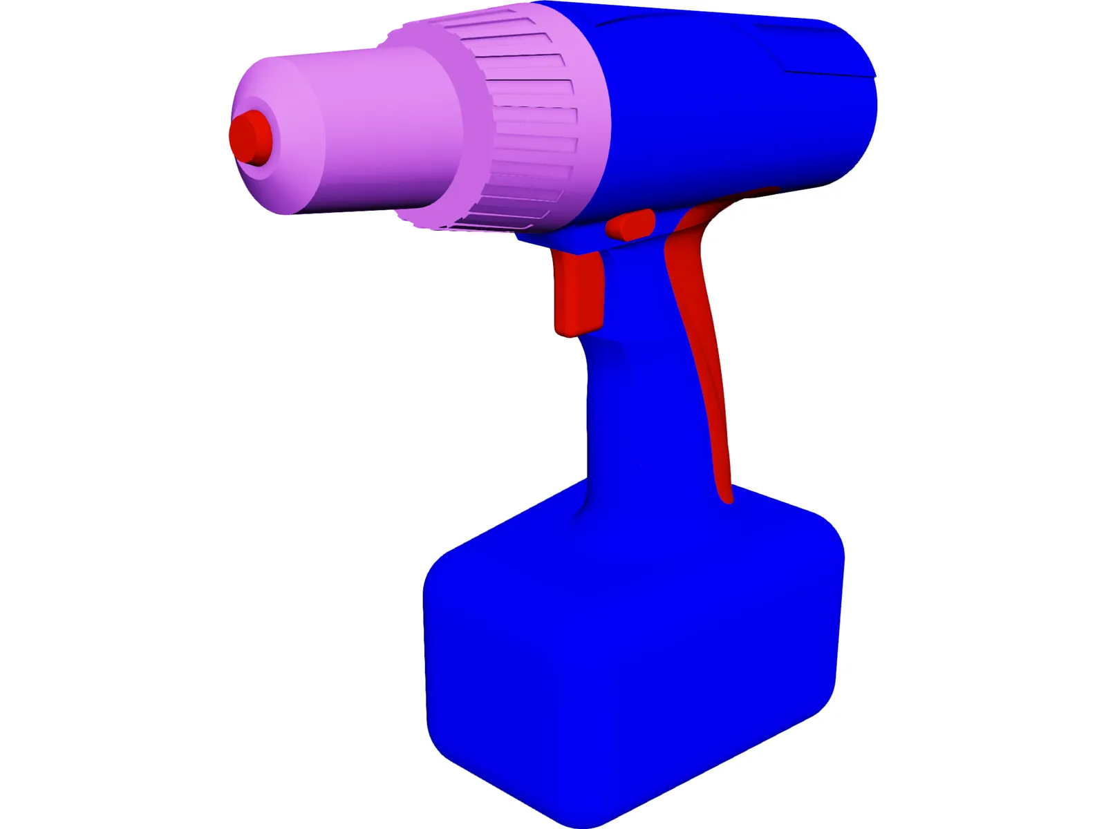 Cordless Drill 3D Model main preview