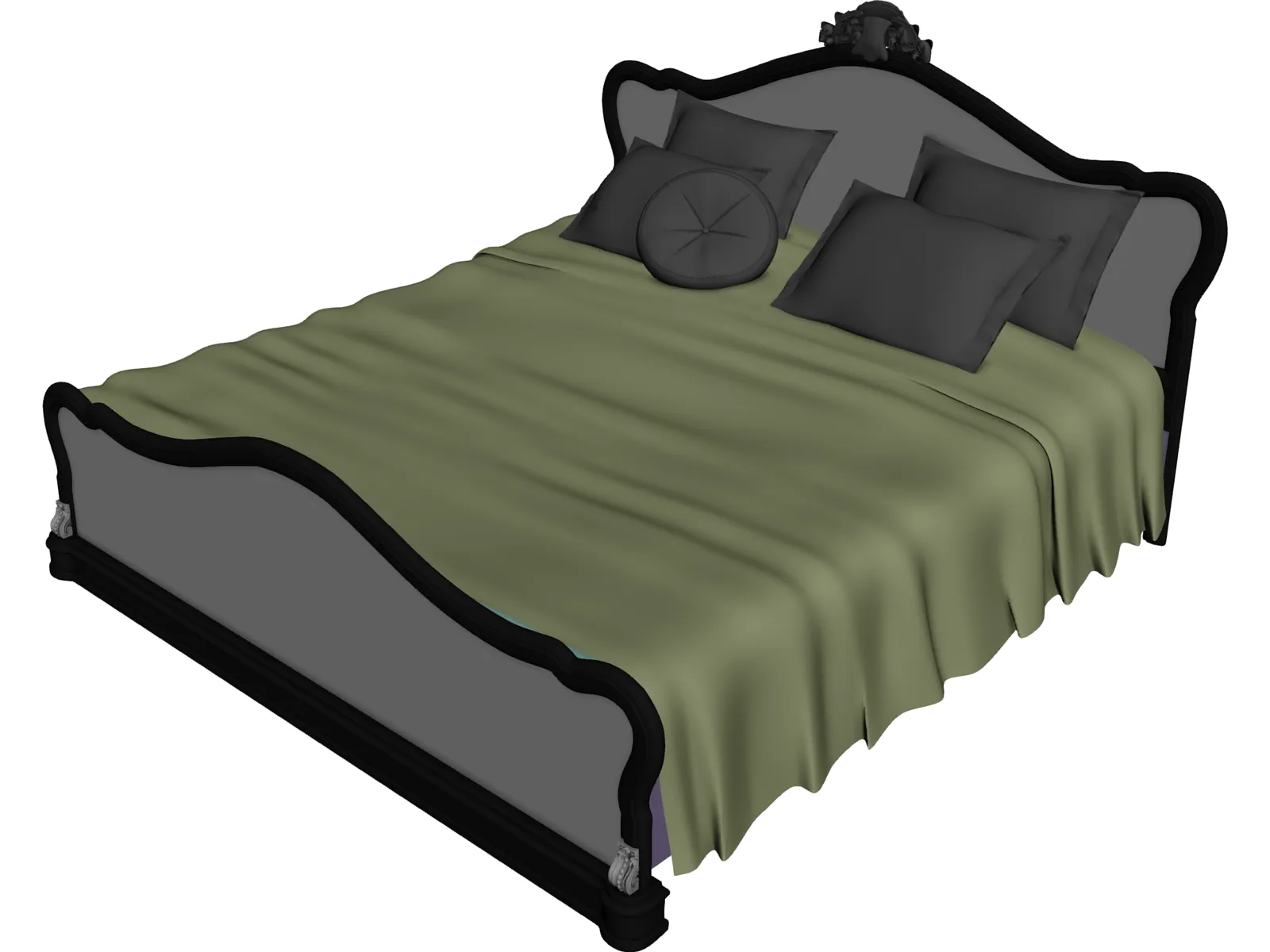 Bed 3D Model main preview