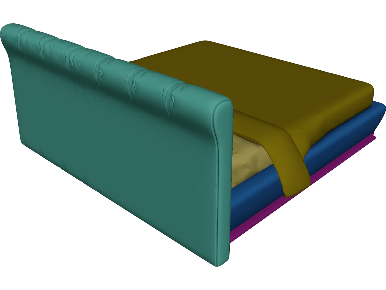 Bed 3D Model main preview