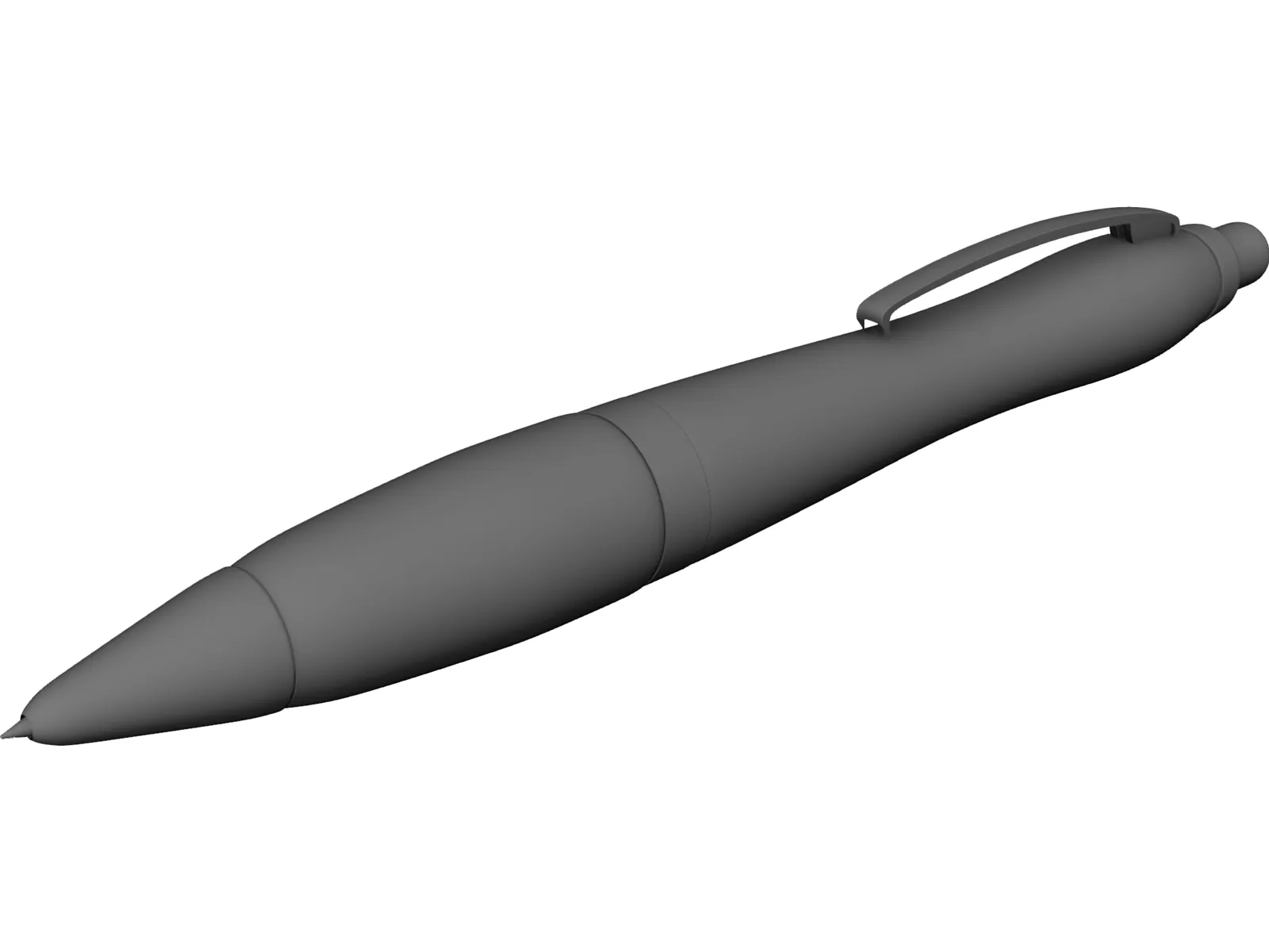 Pen Cross 3D Model main preview