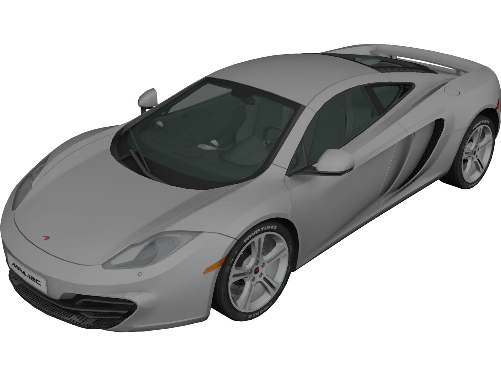 McLaren MP4-12C 3D Model main preview