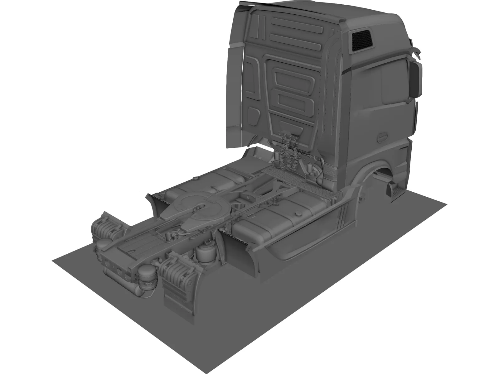 Mercedes-Benz Actros MP4 3D Model main preview