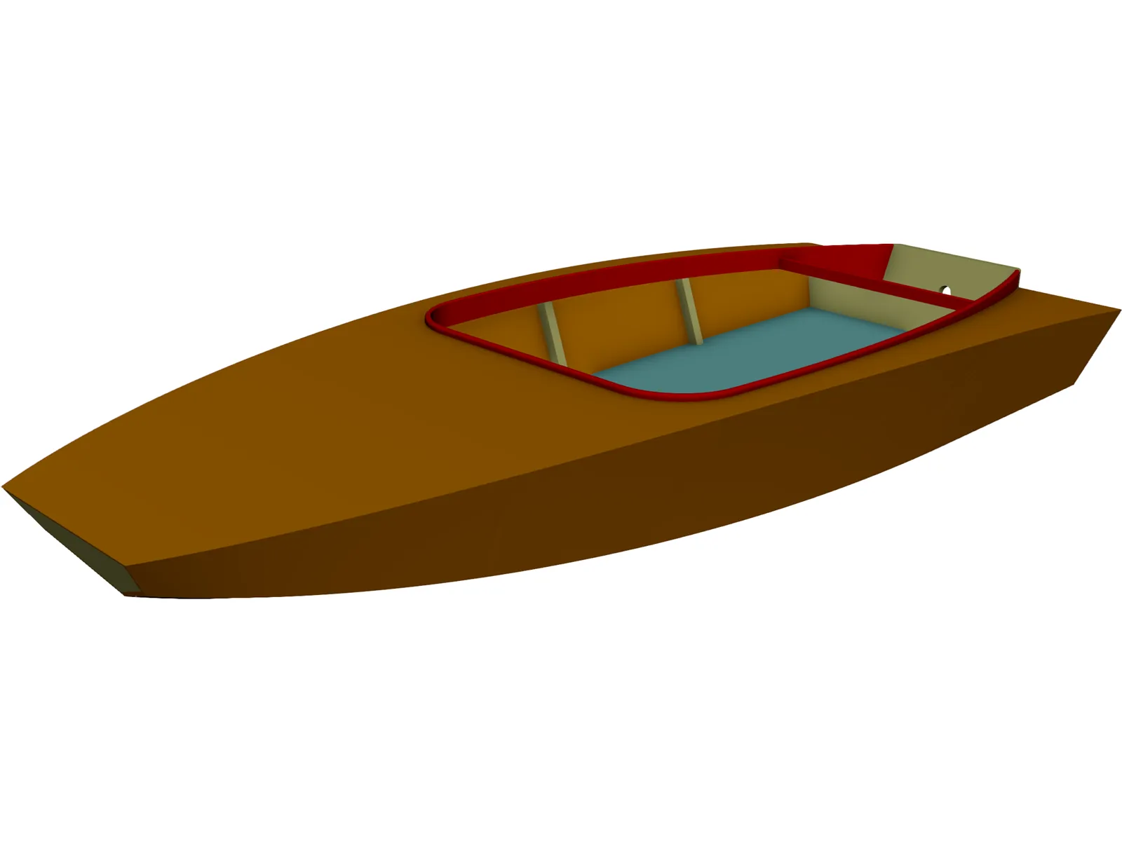Boat Catamaran 3D Model main preview