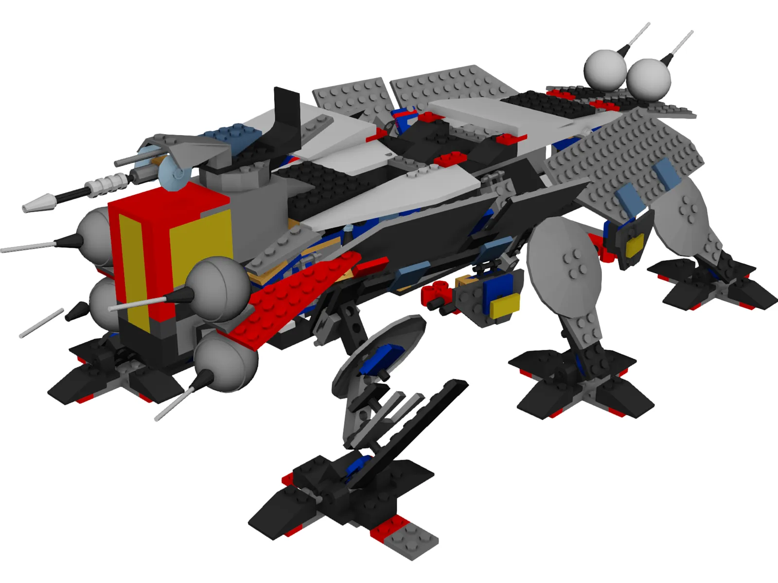 Lego AT-TE 3D Model main preview