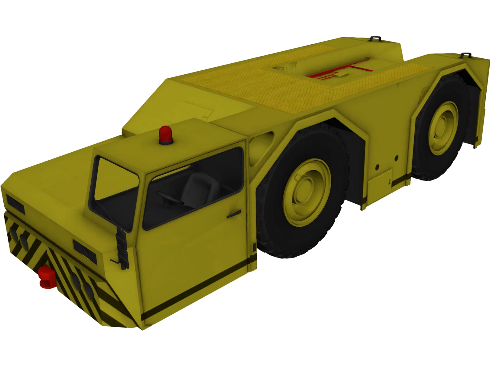 Aircraft Tow Tractor 3D Model main preview