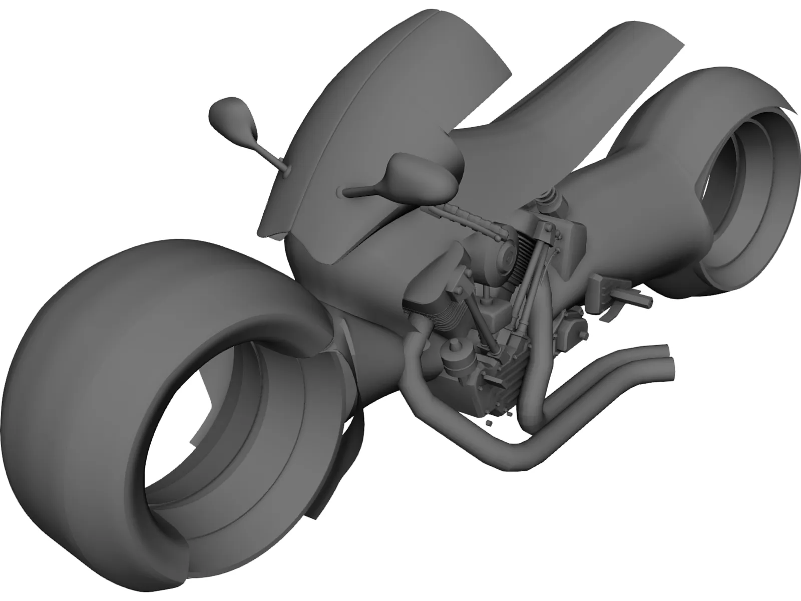Connecting Rod Bike Concept 3D Model main preview