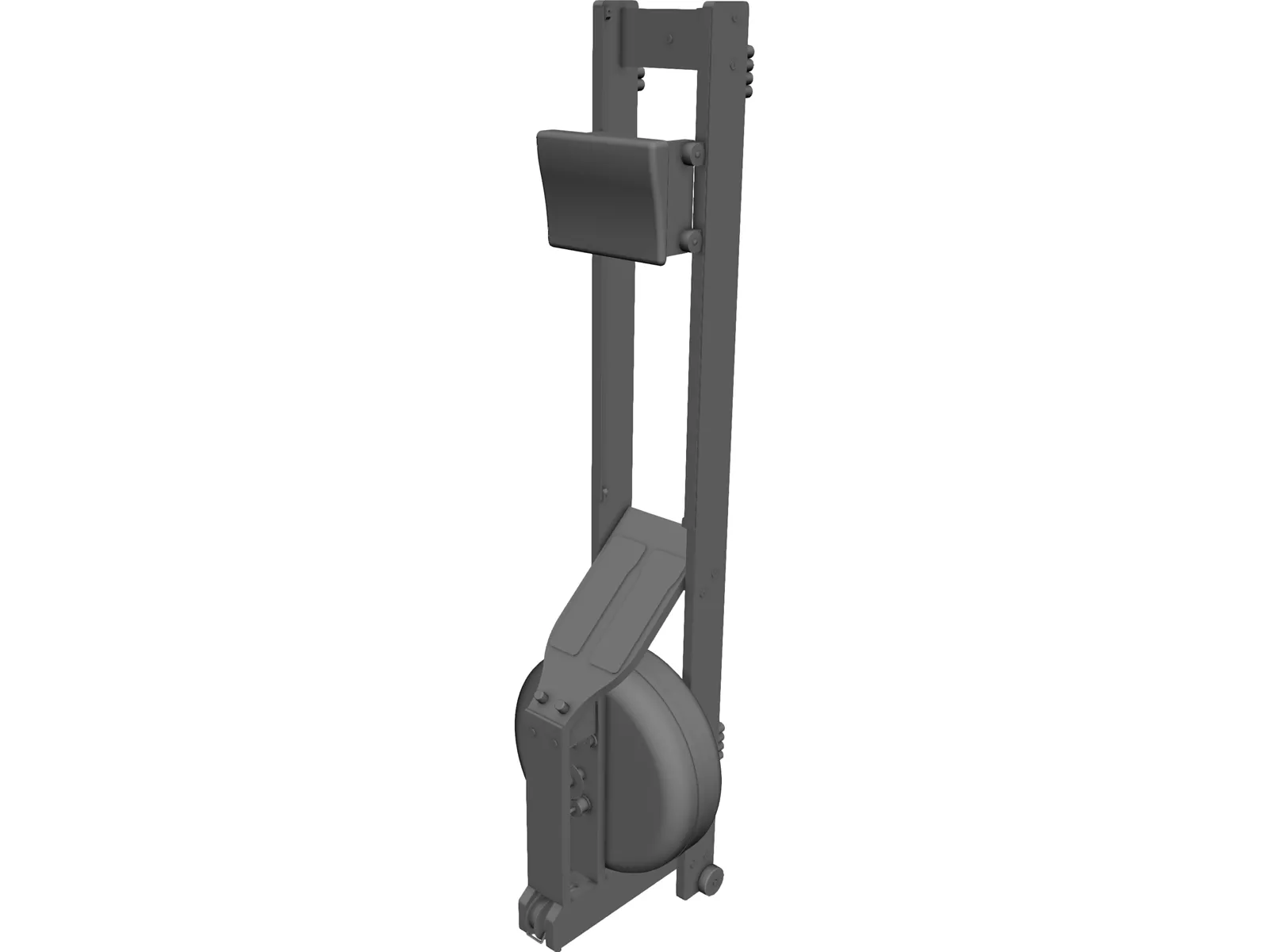 Floor Row Machine 3D Model main preview