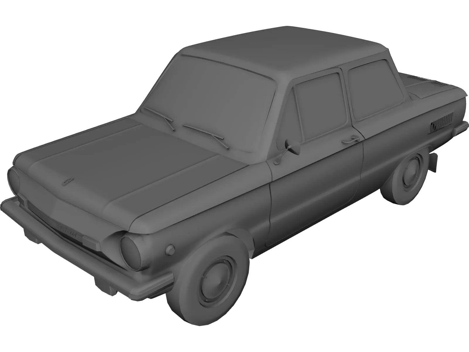 ZAZ-968M 3D Model main preview