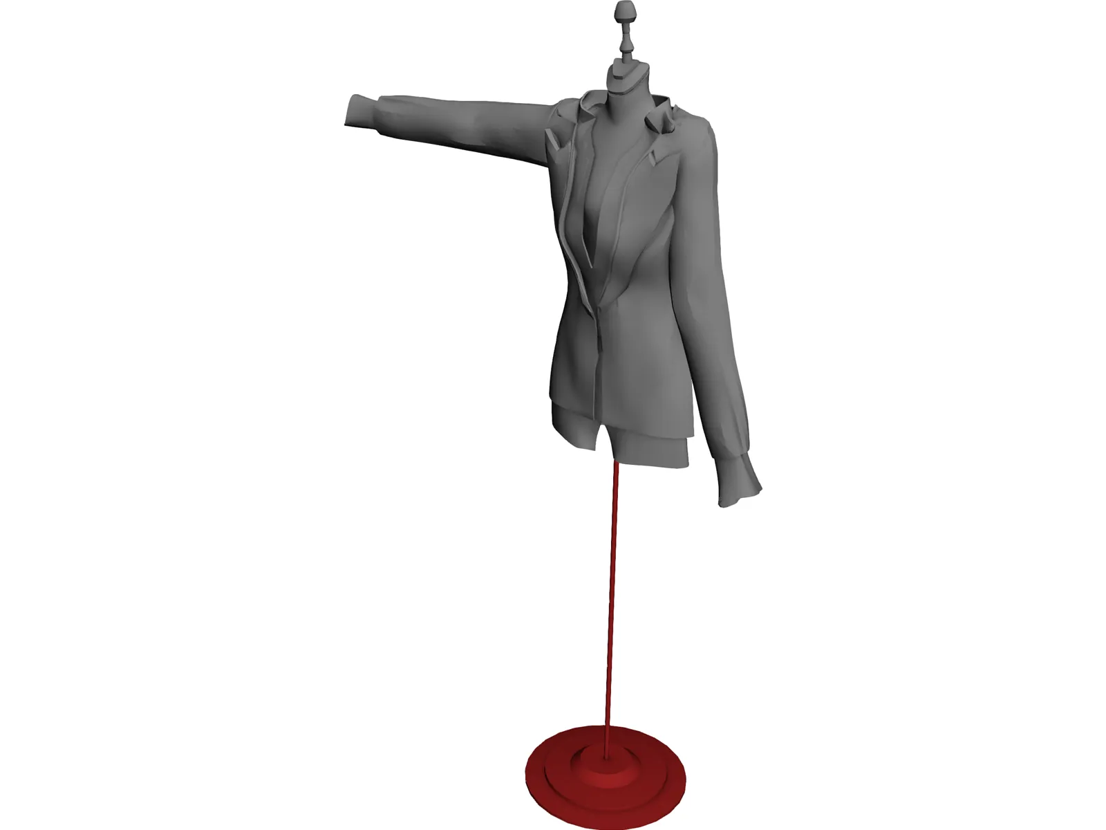 Stick Manikin 3D Model main preview