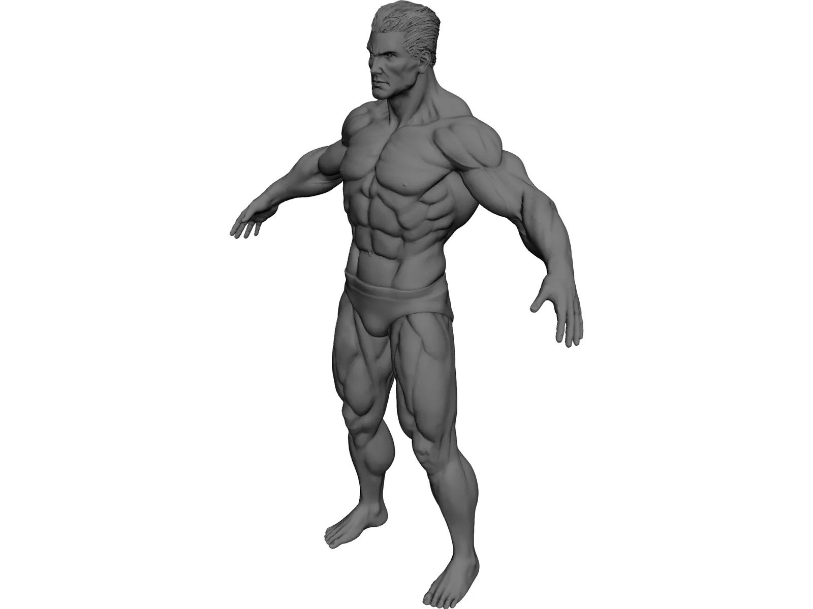 Super Human 3D Model main preview