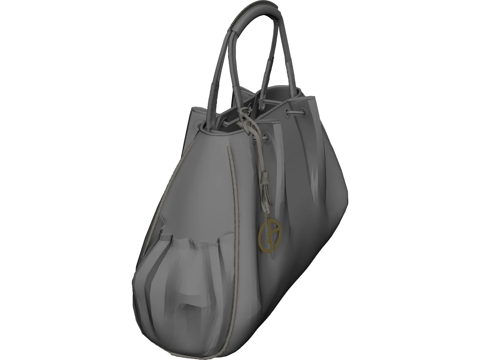 Armani Hand Bag 3D Model main preview