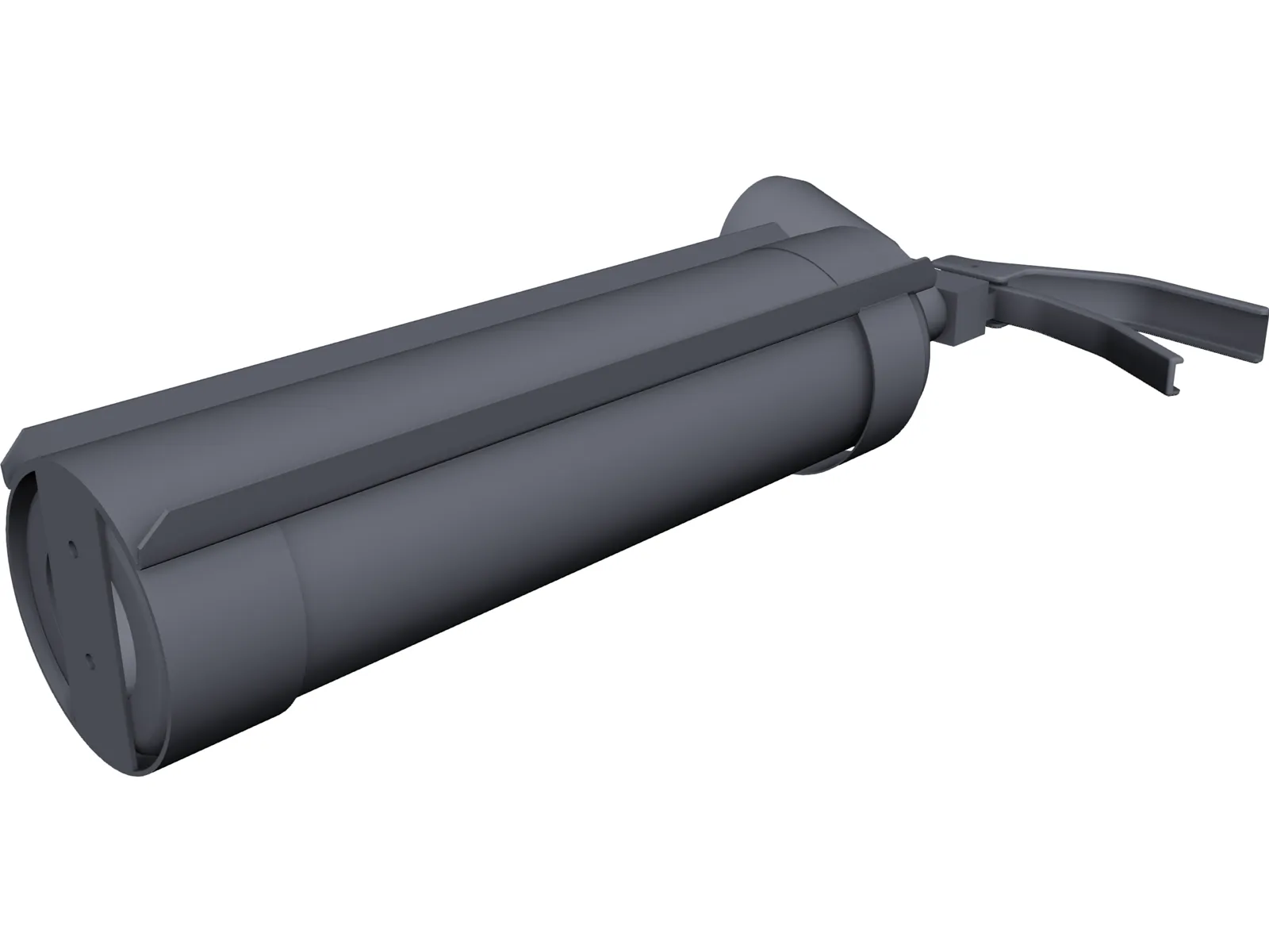 Fire Extinguiser CO2 2Kg 3D Model main preview