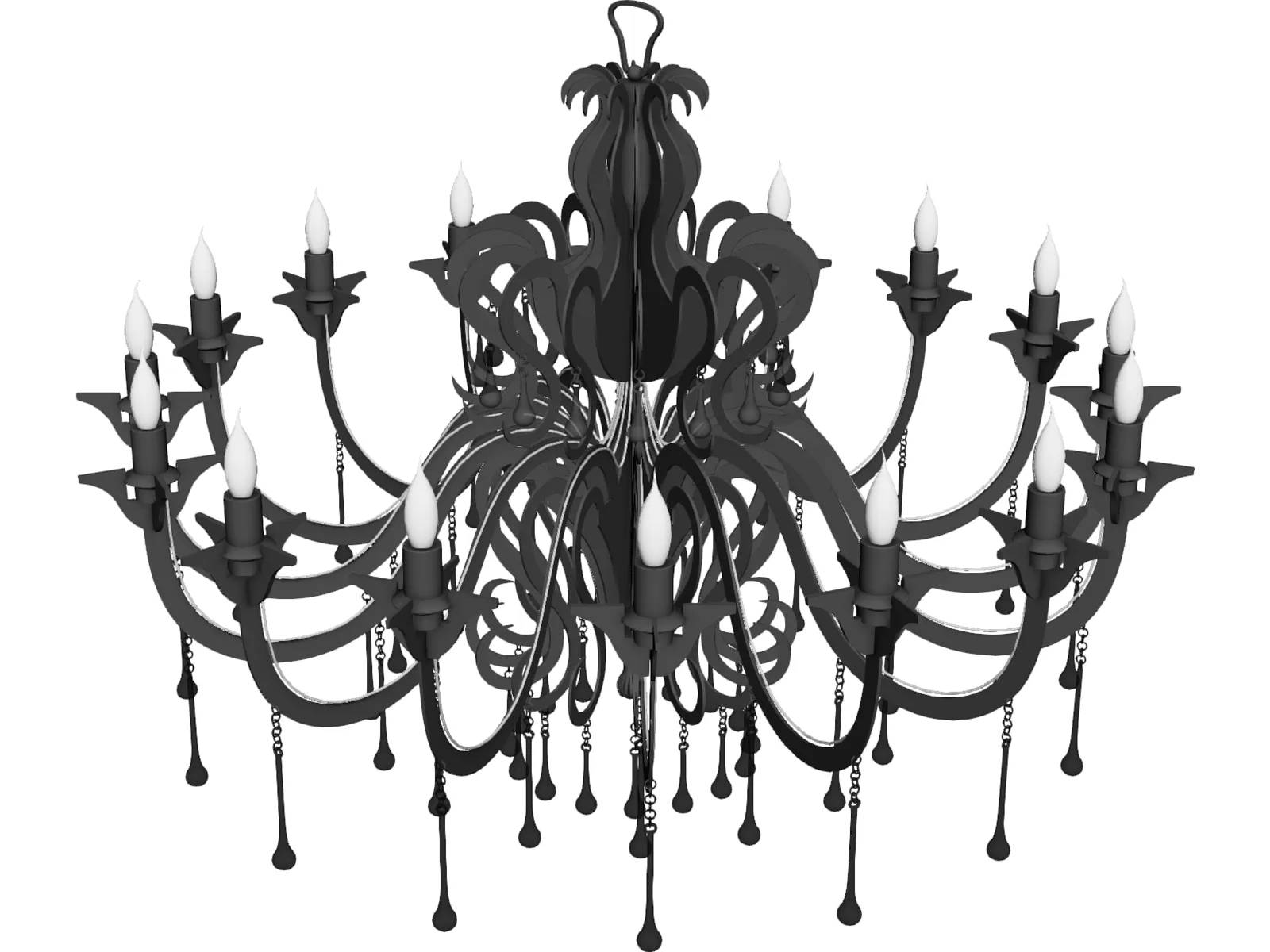 Ceiling Light 3D Model main preview