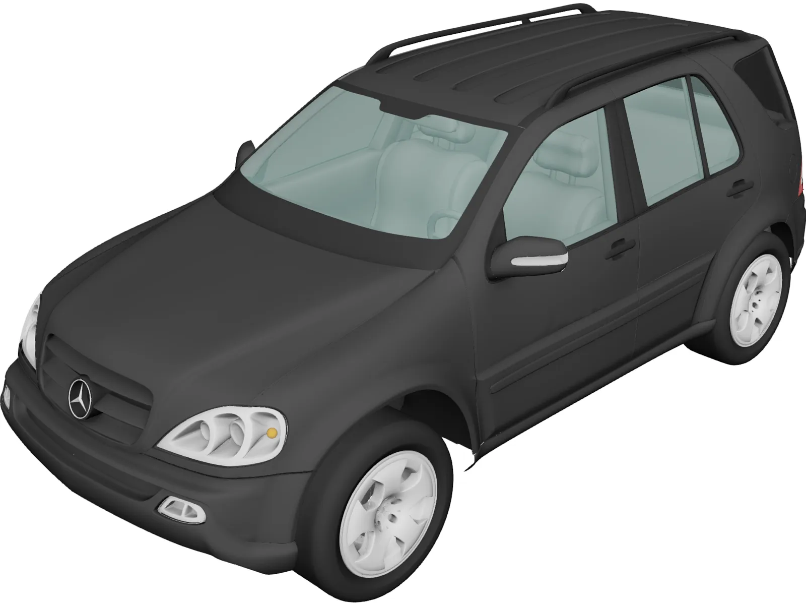 Mercedes-Benz M-Class 3D Model main preview
