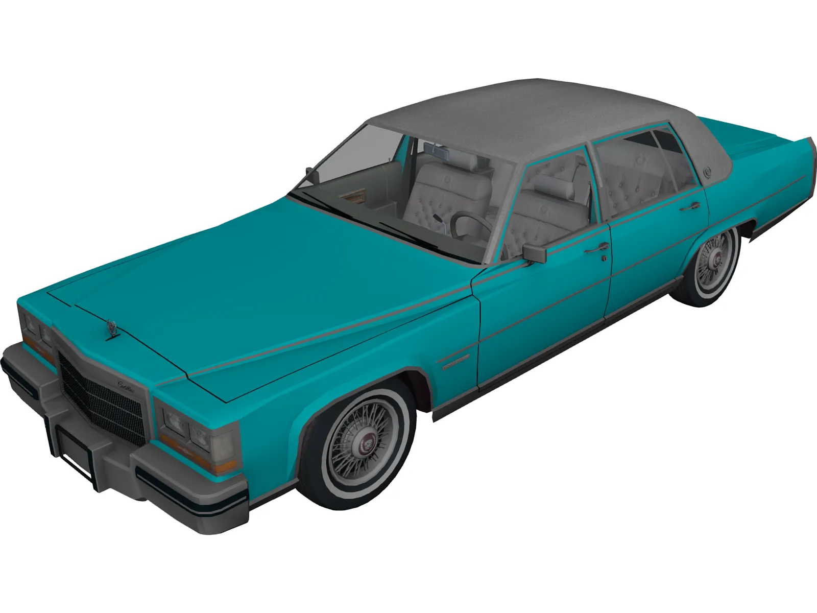Cadillac Fleetwood Brougham (1985) 3D Model main preview