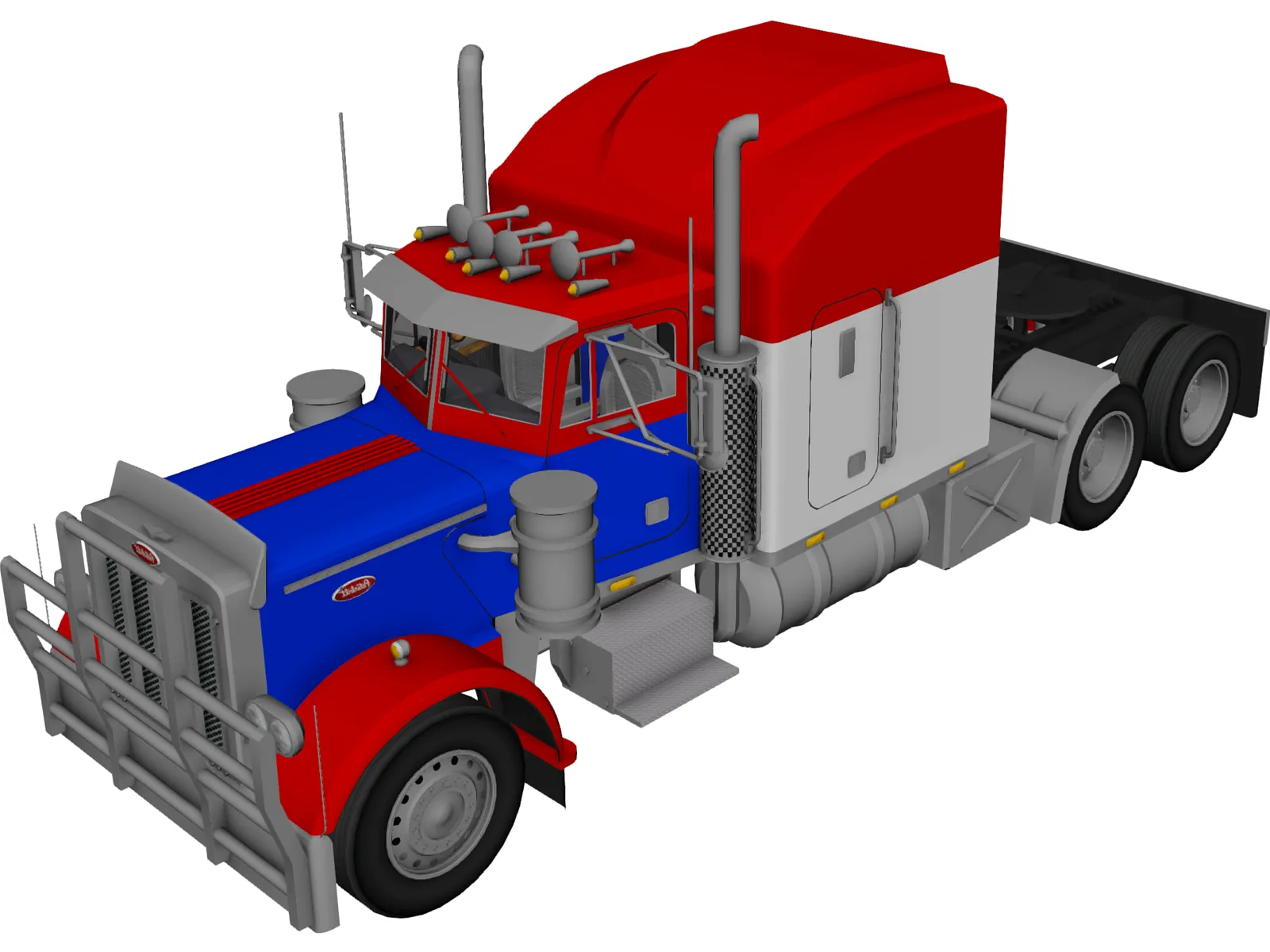 Peterbilt 379 RT (1999) 3D Model main preview