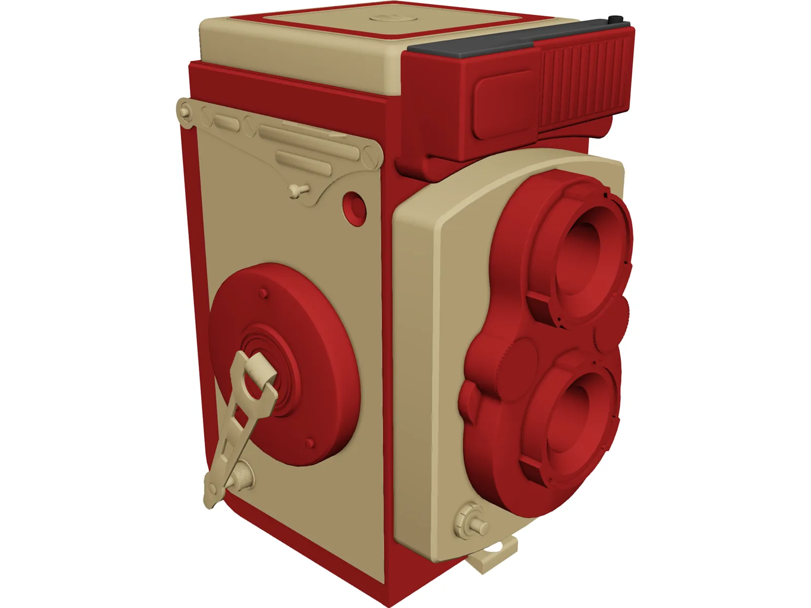 Camera Yashica 3D Model main preview