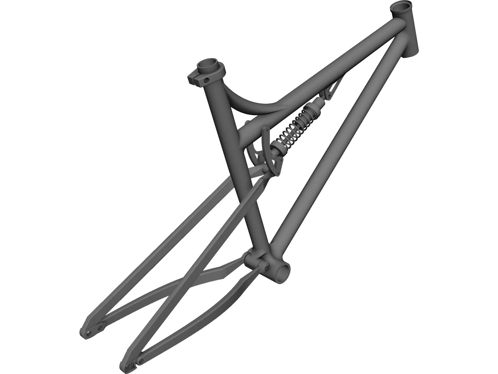 Bike Frame 3D Model main preview