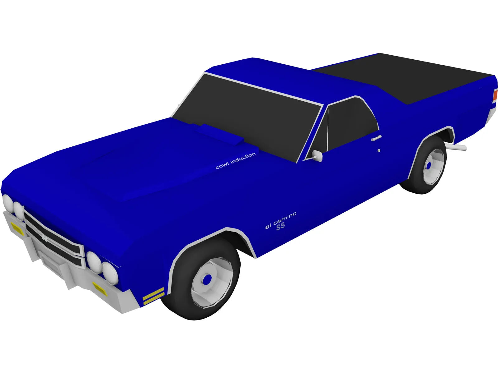 Chevrolet El Camino SS 454 3D Model main preview