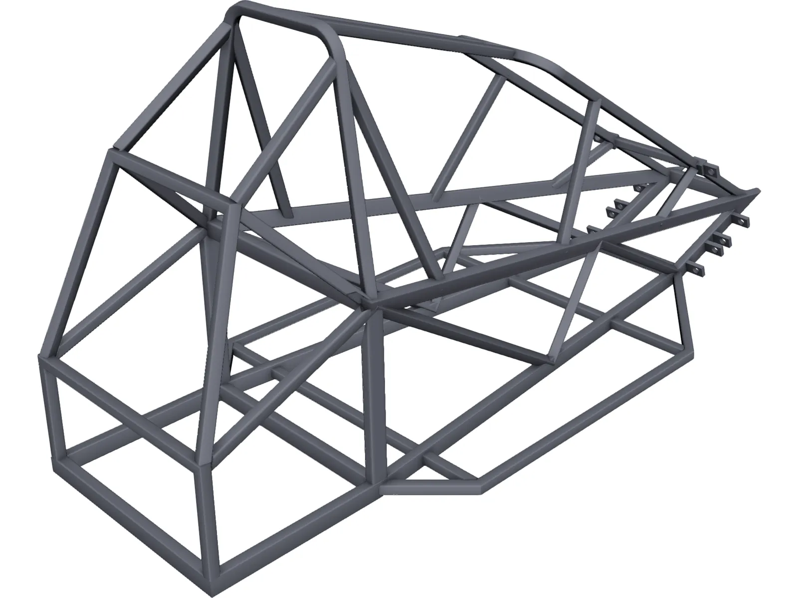 Chassis Kart Cross 3D Model main preview