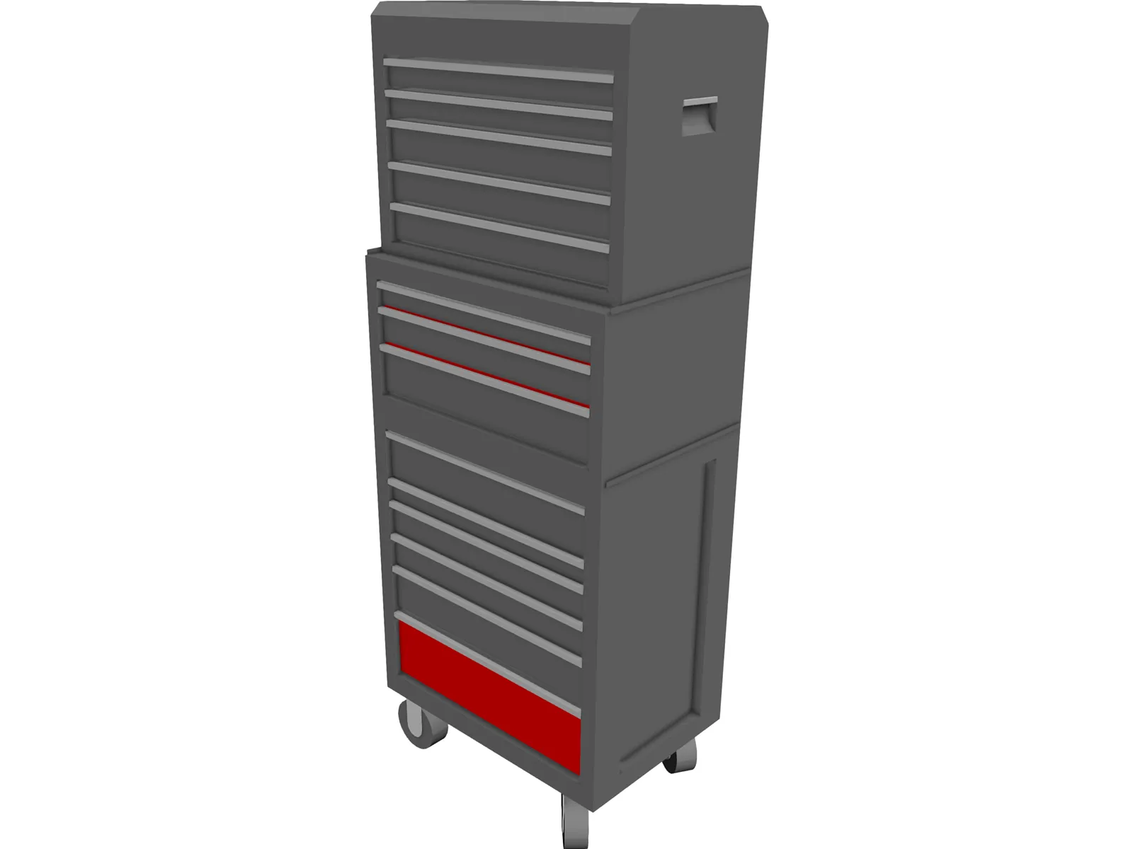 Craftsman Tool Chest 3D Model main preview