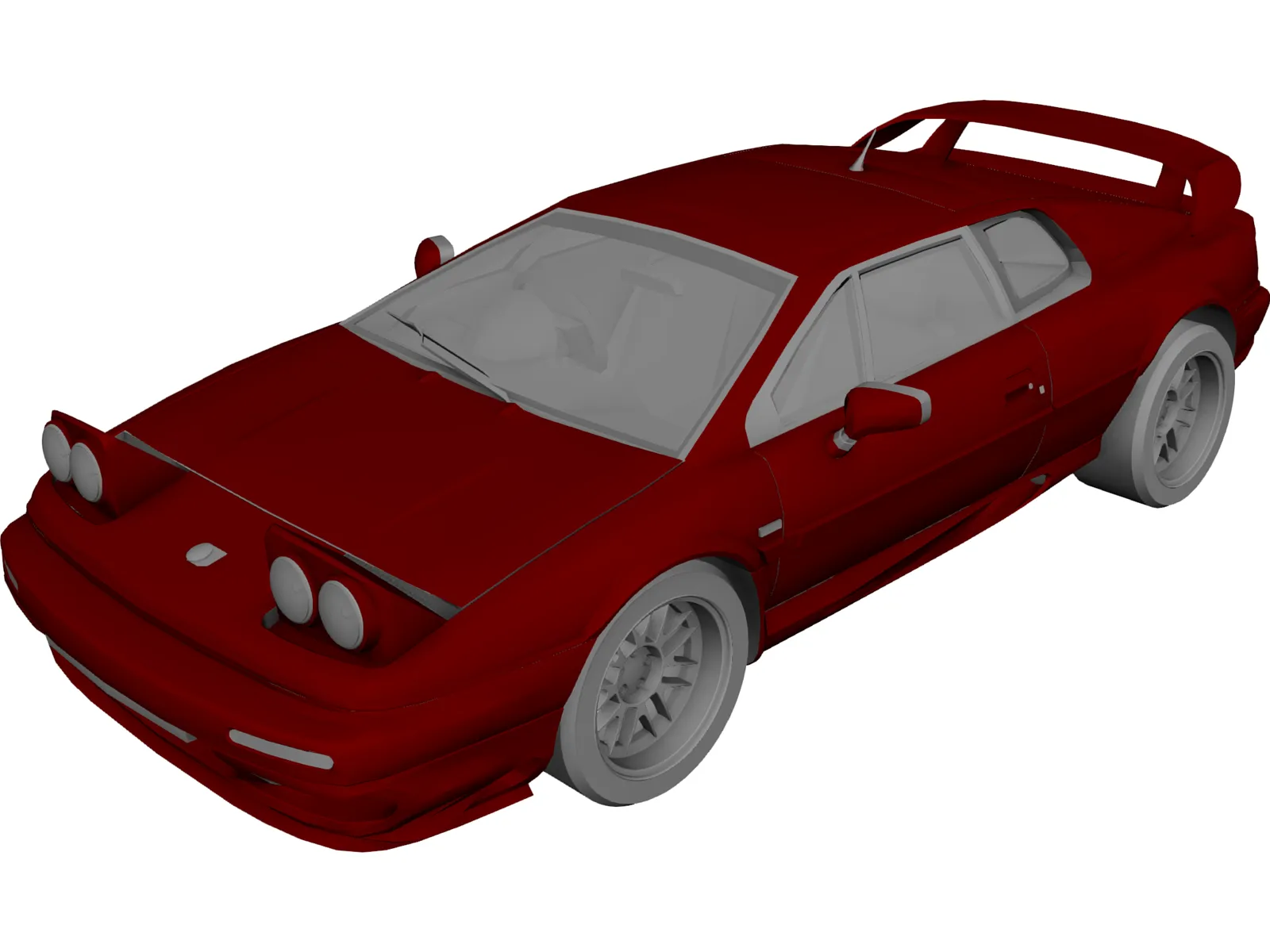 Lotus Esprit 3D Model main preview