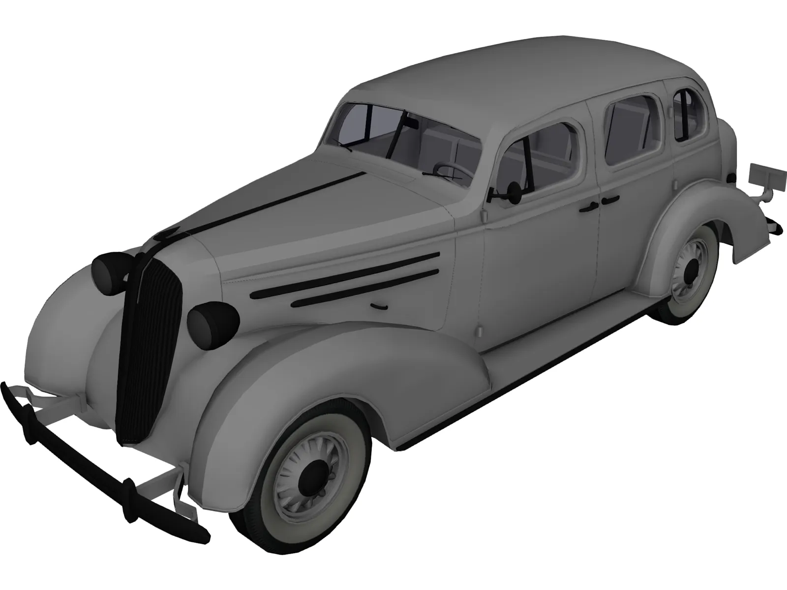 Ford Sedan (1936) 3D Model main preview