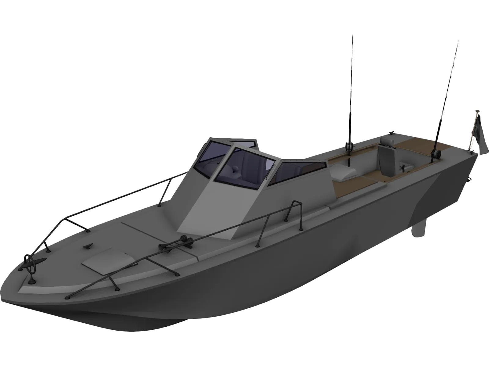 Lancha Pesca Deportiva 3D Model main preview